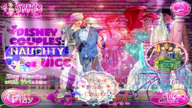 Disney Princess Elsa Anna Ariel and Rapunzel with their Boyfriends - Love Dress Up Game for Kids-TcbJvx92DDg