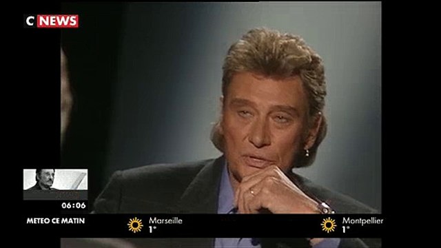 Le face à face entre Michel Denisot et Johnny Hallyday lors de Mon Zenith à moi en 1992