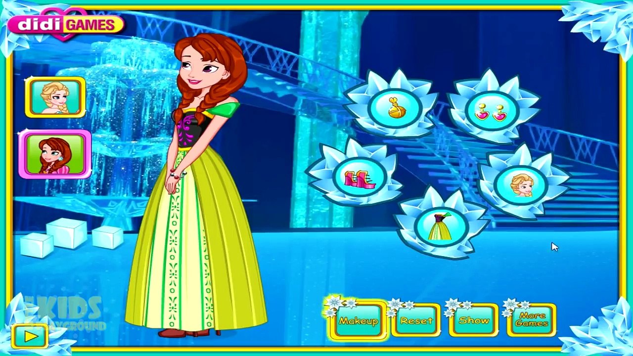 Disney Princess Elsa Anna Rapunzel Ariel & Jasmine Costume Party Dress Up Game for Girls-QOvsNfVUJJg