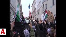 ABD’nin Viyana Büyükelçiliği önünde �’Kudüs Filistin’in başkentidir’’ protestosu