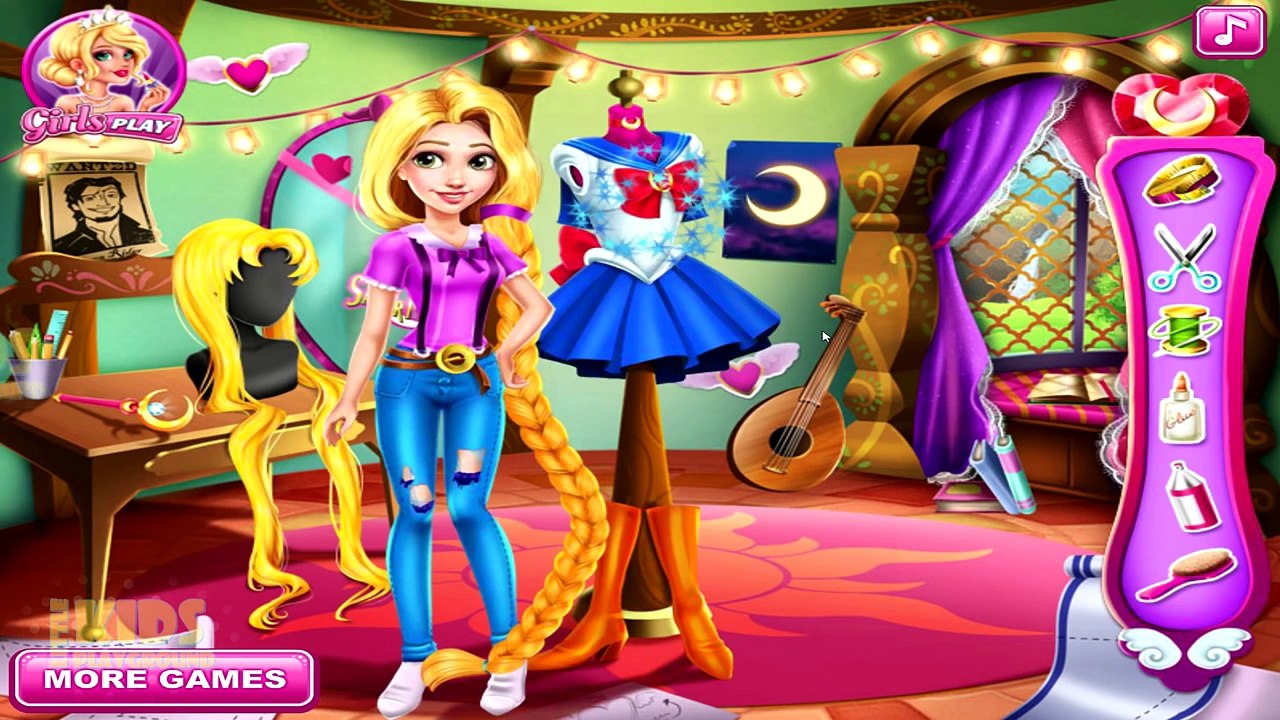 Disney Princess Rapunzel Sailor Moon Cosplay Dress Up Game for  Kids-zikbPOkDO1A
