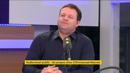 Critique de l'audiovisuel public par Macron "J'aime Radio France" déclare Jack Lang "Je suis émerveillé par la qualité des programmes (...) C'est une grande fierté nationale" dit l'ancien ministre de la culture