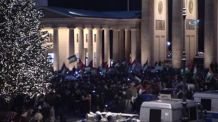 Berlin'de Trump'ın Kudüs Kararı Protesto Edildi