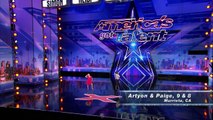 Artyon & Paige - Kid Dance Duo Wow the Crowd With Energetic Moves - America's Got Talent 2017-NvRiZcgL-E8