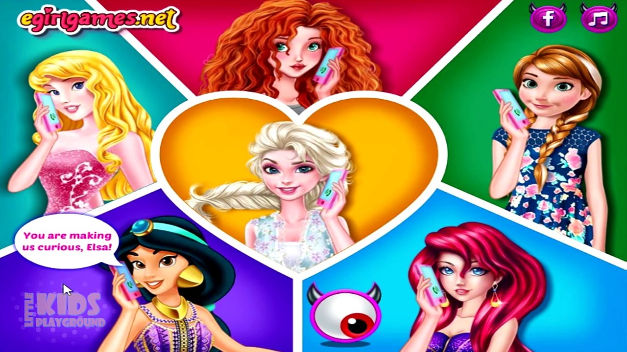 Disney Princesses Halloween Costumes - Elsa Ariel Jasmine Aurora Dress Up Game for Kids-QVgJM3SZx7A