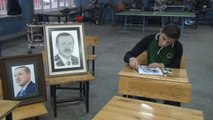 Çizdiği Portresini Hediye Etmek İçin Cumhurbaşkanını Bekliyor