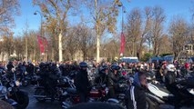 Johnny : le cortège funéraire escorté par les motards