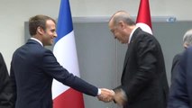 Cumhurbaşkanı Erdoğan, Fransa Cumhurbaşkanı Emmanuel Macron ile Görüştü