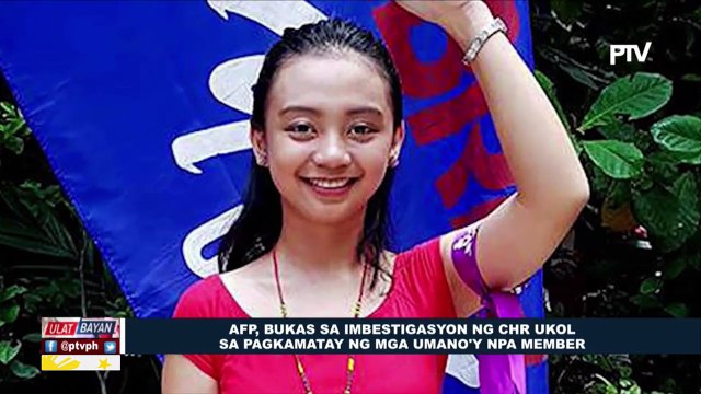 AFP, bukas sa imbestigasyon ng CHR ukol sa pagkamatay ng mga umano'y NPA member
