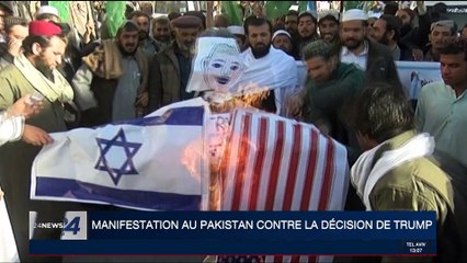 Manifestation au Pakistan contre la décision de Donald Trump