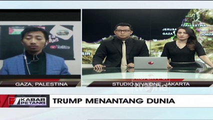 Laporan tvOne Dari Gaza, Palestina Terkait Demonstrasi Menolak Keputusan Trump