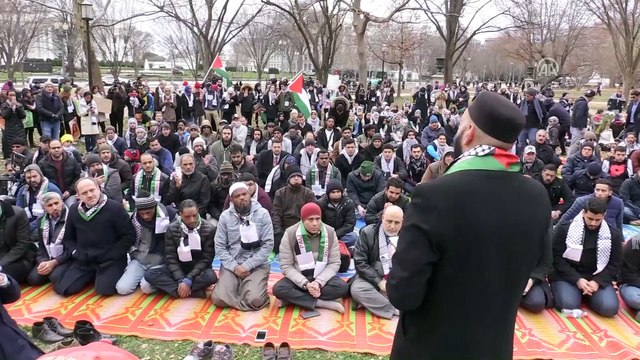 Beyaz Saray önünde Kudüs protestosu (2) - WASHINGTON