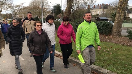 Les randonneurs en marche pour le Téléthon 2017