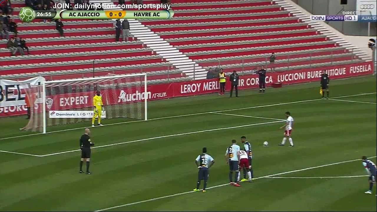 Johann Cavalli penalty Goal HD - AC Ajaccio 1 - 0 Le Havre - 09.12.2017 (Full Replay)