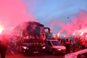 Beşiktaş Kafilesine Coşkulu Karşılama