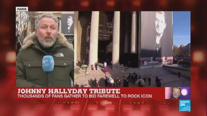 Johnny Hallyday tribute: Thousands of fans gather to bid farewell to rock icon