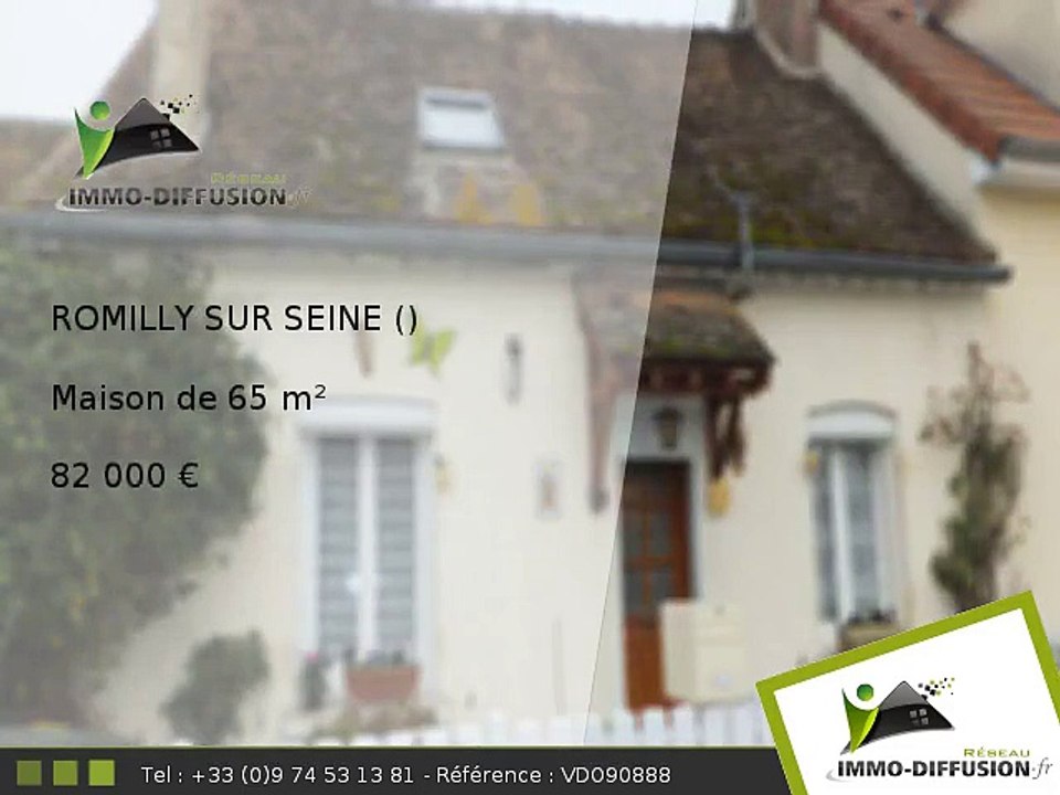 Maison A vendre Romilly sur seine 65m2 - 82 000 Euros