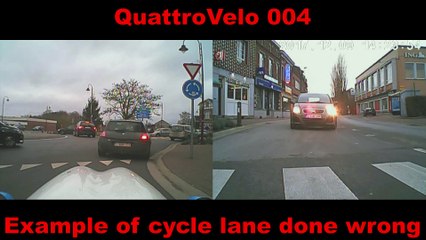 QuattroVelo 004 - Example of cycle lane done wrong