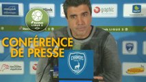 Conférence de presse Chamois Niortais - Stade de Reims (1-2) : Denis RENAUD (CNFC) - David GUION (REIMS) - 2017/2018