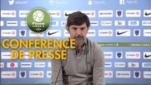 Conférence de presse Paris FC - RC Lens (2-2) : Fabien MERCADAL (PFC) - Eric SIKORA (RCL) - 2017/2018