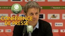 Conférence de presse Valenciennes FC - Quevilly Rouen Métropole (1-1) : Réginald RAY (VAFC) - Emmanuel DA COSTA (QRM) - 2017/2018