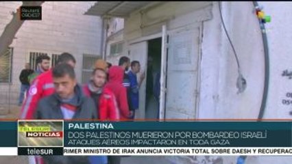 Mueren dos palestinos tras bombardeo de Israel en Gaza