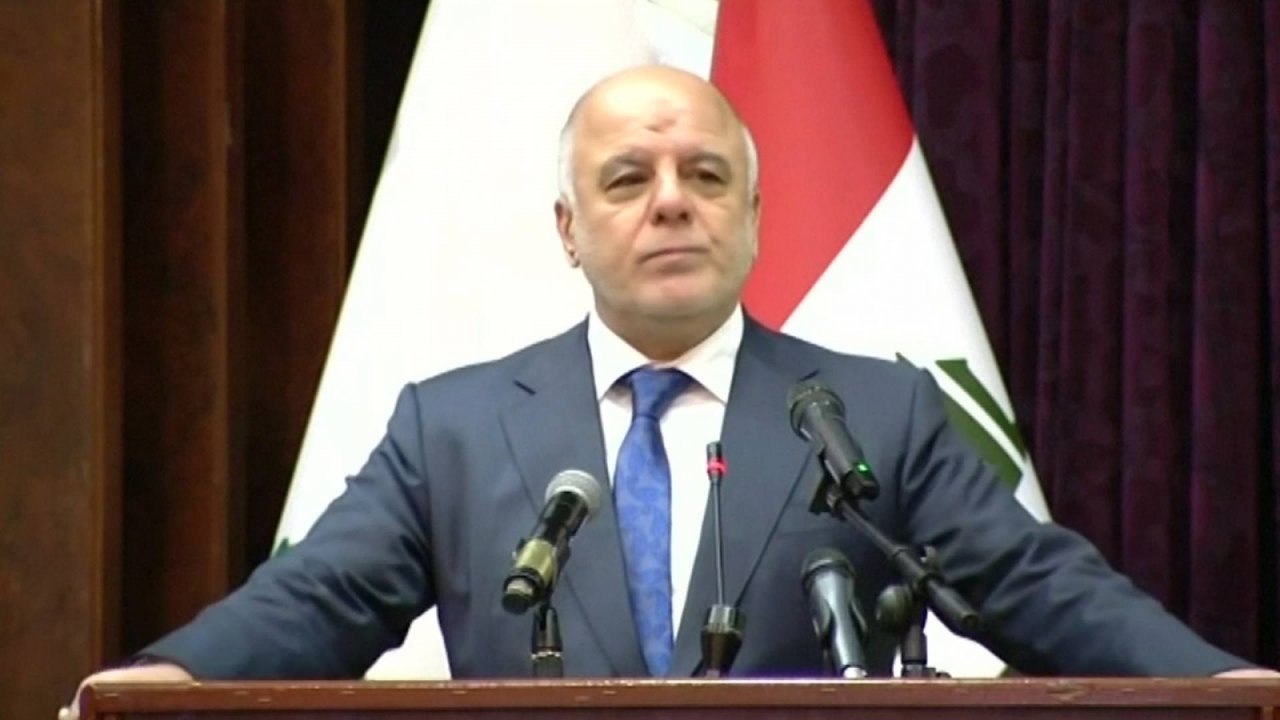 Iraqi prime minister says Islamic State have been driven from Iraq