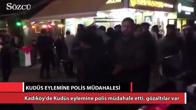 Kudüs eylemine polis müdahalesi