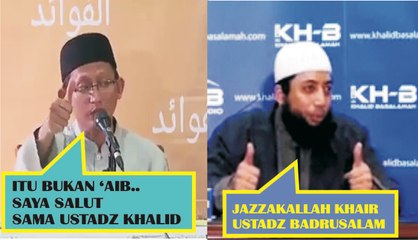 Ucapan terimak kasih Ustadz Khalid kepada Ustadz yahya Badrusalam