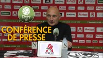 Conférence de presse AC Ajaccio - Havre AC (1-0) : Olivier PANTALONI (ACA) - Oswald TANCHOT (HAC) - 2017/2018