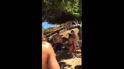 Resgate na Ilha do Boi, em Vitória