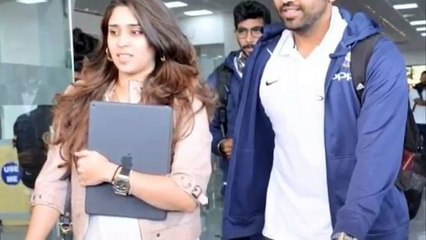 Bhuvneshwar Kumar and Nupur in dharmshala for india vs sri lanka 1st ODI