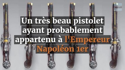 Adjugé 102 000 euros, le 24 novembre : un très beau pistolet  ayant probablement appartenu à l'Empereur Napoléon 1er