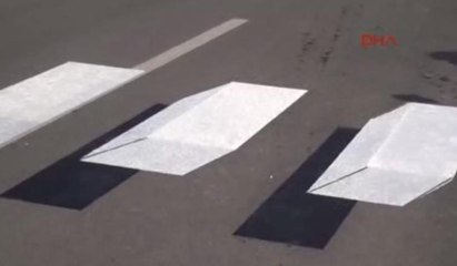 Üç boyutlu yaya geçidi beğenildi