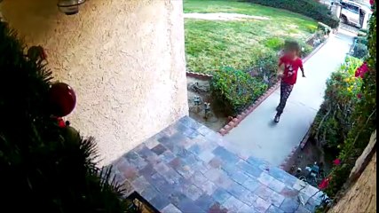 Scumbag Mom Has Her Kid Steal a Package From Front Porch