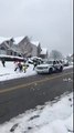 Boules de neige entre enfants.. et policiers du quartiers !