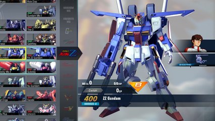 Gundam Versus Combo Guide - ZZ Gundam