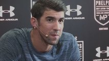 Michael Phelps visita santiago y comparte con sus admiradores chilenos