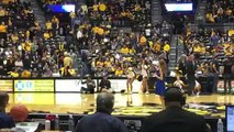 13 year old Mollie Beaver sings God Bless America - Men's Basketball Game - Wichita State University