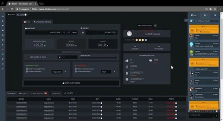 Bitsler Dice Game $1120.00 USD PROFIT!! 9900X Strategy WIN!!! OMG!!!!!!!