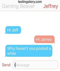 Texting the Gaming beaver