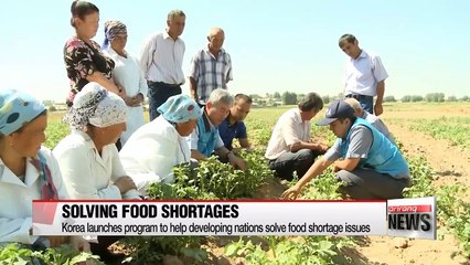 Korean agricultural technologies help prevent food shortages in developing nations