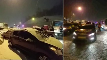 서울·경기 큰 눈...교통사고 70여 건 발생 / YTN