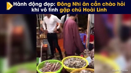 Hành động đẹp: Đông Nhi ân cần chào hỏi khi vô tình gặp chú Hoài Linh