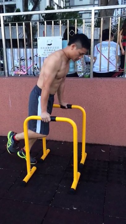 24 dips to finish workout