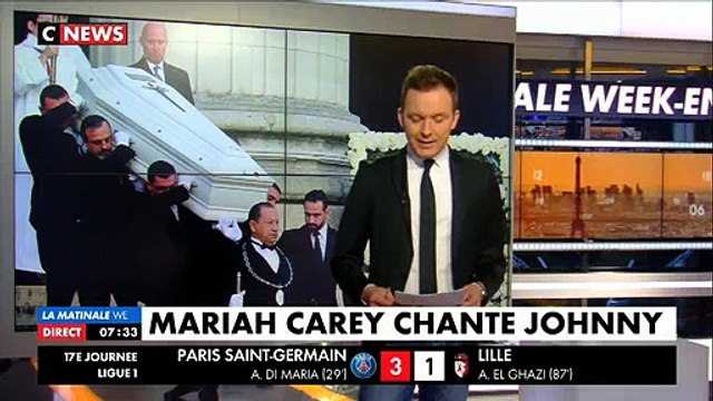 En concert hier à Paris, Mariah Carey a chanté Que je t'aime en hommage à Johnny Hallyday - Regardez
