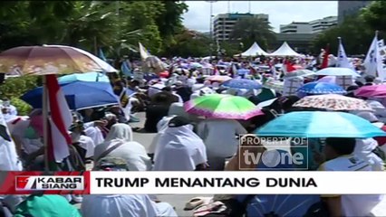 Massa Unjuk Rasa di Depan Kudebes AS Kecam Putusan Donal Trump