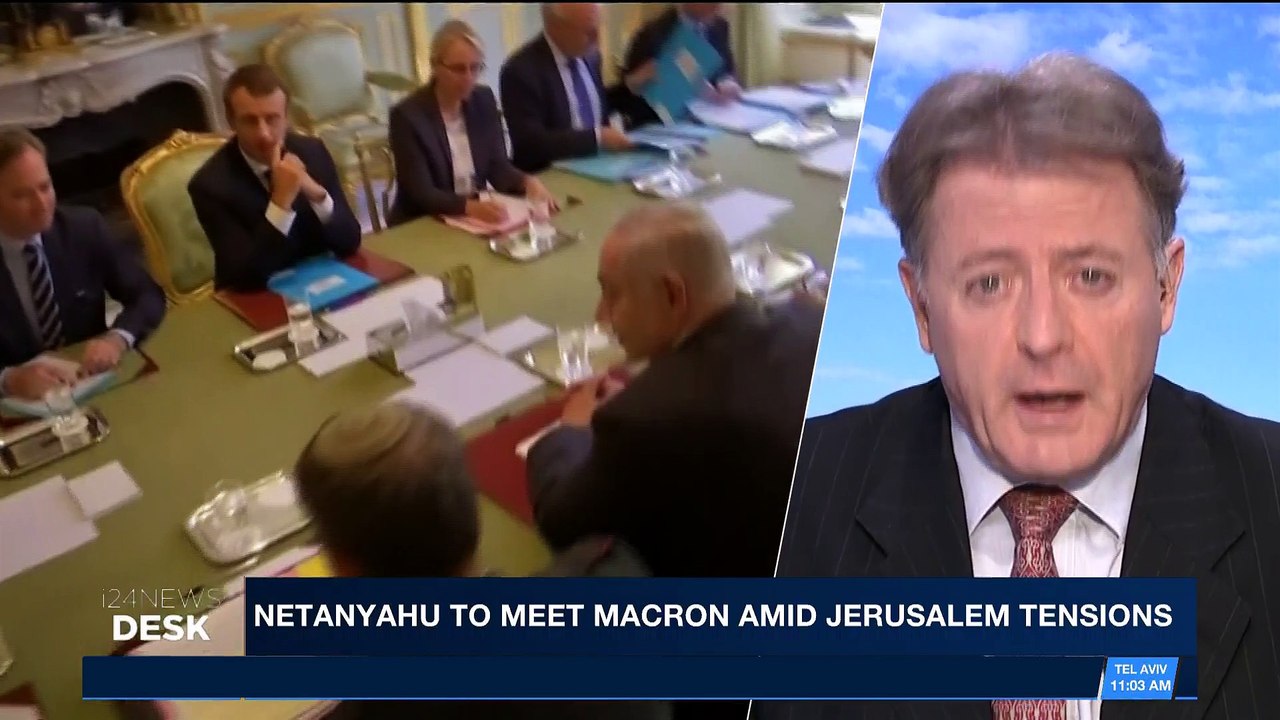 i24NEWS DESK  | Netanyahu to meet Macron amid J...