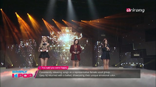 [Simply K-Pop] Gavy NJ(가비엔제이) _ You said you were happy(행복하댔잖아) _ Ep.291 _ 111717