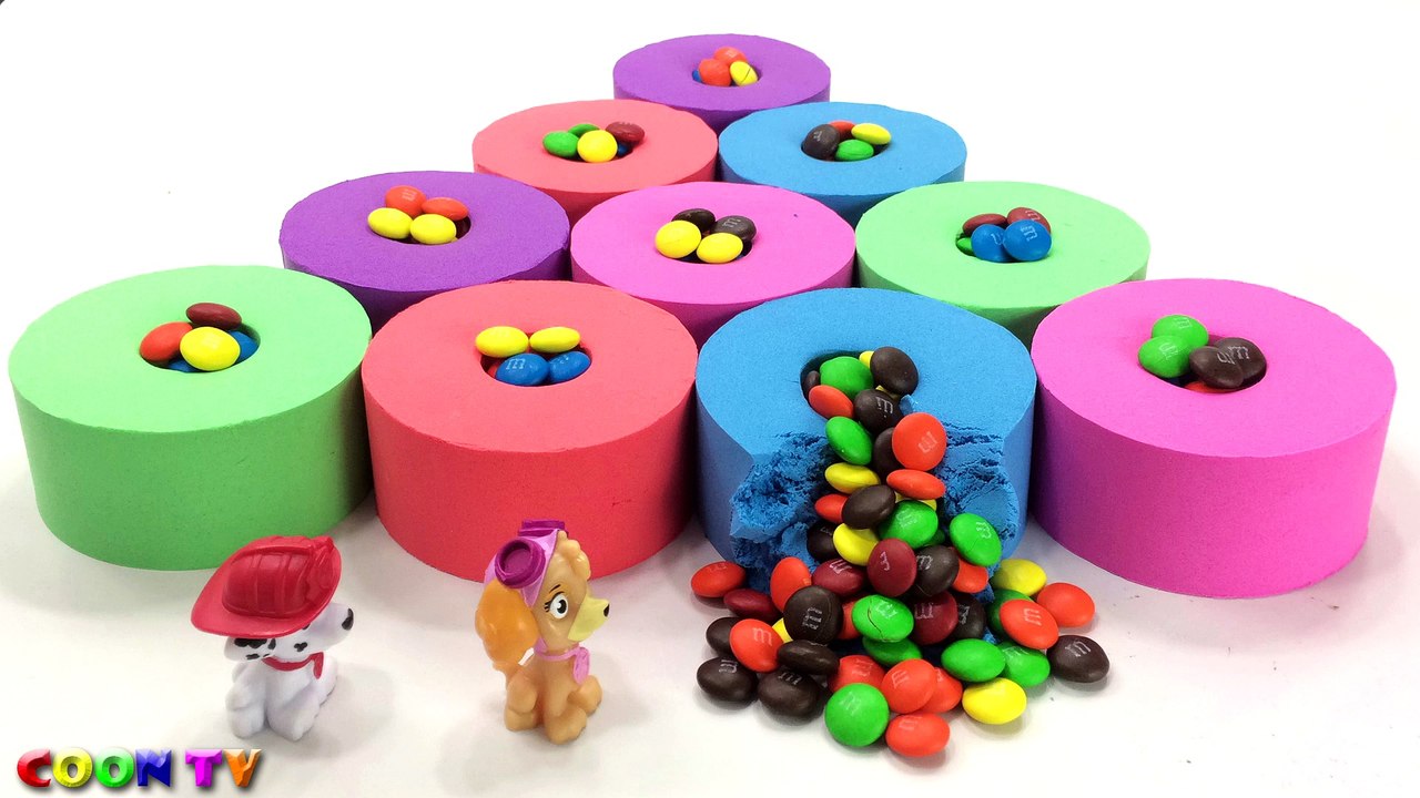 Learn Colors Kinetic Sand Rainbow Triangle VS Candy Chocolate Surprise Toys Nursery Rhymes For Kid